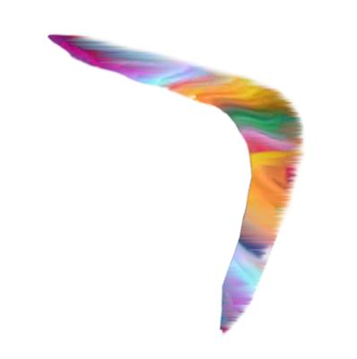 Rainbow ZigZag Boomerang